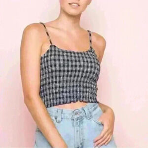 John Galt Brandy Melville Izzy Smocked Tank OS